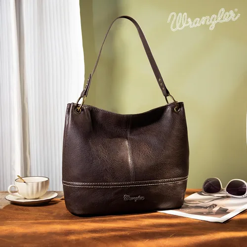Miniatura 72 de Wrangler Hobo - Bolsas para mujer de cuero vegano con asa superior, bolsos de hombro y bolsos