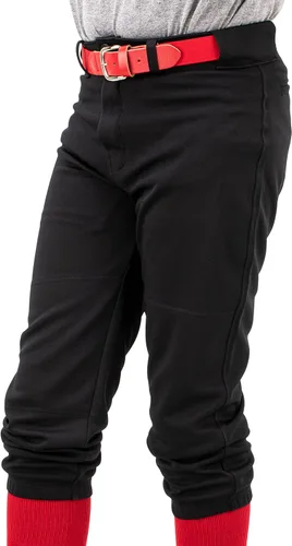 Miniatura 7 de Franklin Sports Pantalones de béisbol y sóftbol juveniles, hasta la rodilla + pantalones de béisbol de ajuste relajado para niños, color blanco