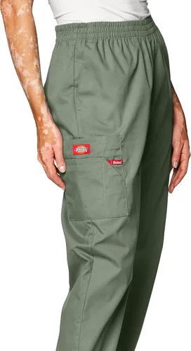 Miniatura 3 de Dickies - Pantalones para uniforme médico, con cintura elástica para mujer