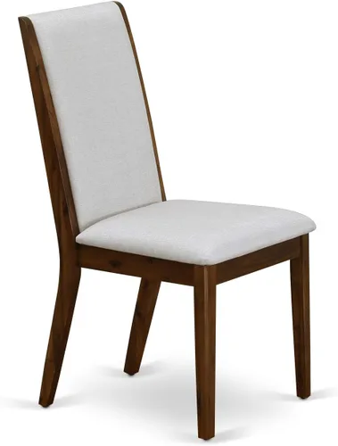 Miniatura 9 de East West Furniture DLLA3-ABK-47 - Juego de mesa de comedor de 3 piezas que contiene una mesa de cocina redonda con gotas y 2 sillas de comedor