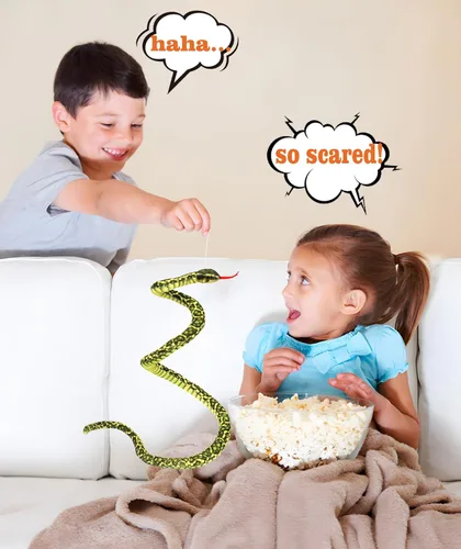 Miniatura 6 de Muñecas de serpiente suaves de 3.6 pies de largo, lindos animales de peluche, bromas de peluche, juguetes para niños, regalos para niños, Verde