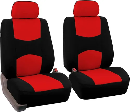 Miniatura 25 de FH Group - Juego de fundas de asientos para automóvil, de tela beige, para SUV, sedán y camioneta, para asientos de respaldo bajo con reposacabezas