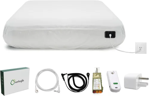 Miniatura 11 de Kit de Sábana Bajera con Conexión a Tierra Connect to The Earth's Energy Bolsillo de 15 Pulgadas de Profundidad Sábanas de Cama con Conexión a