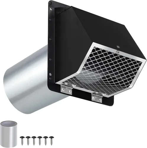 Miniatura 11 de Cubierta de ventilación de secadora de 4 pulgadas en el exterior, cubierta de ventilación exterior para secadora, cubierta de ventilación