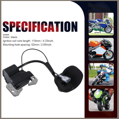 Miniatura 6 de Bobina de encendido bujía L7T para 2 tiempos 33cc 43cc 47cc 49cc 50cc Mini moto Dirt Pocket Bike Chopper Scooter Niños Quad ATV Minimoto