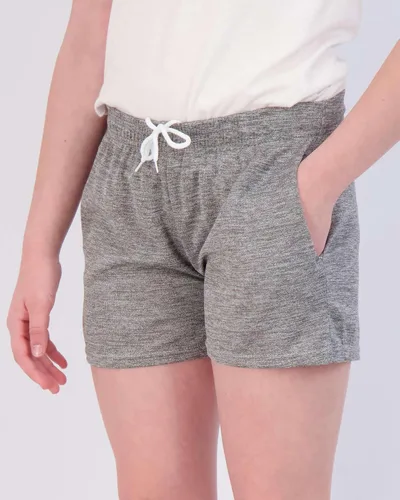 Miniatura 3 de Real Essentials Paquete de 4 pantalones cortos deportivos de malla para niñas con bolsillos