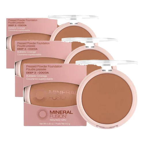 Miniatura 11 de Mineral Fusion Base de maquillaje en polvo prensado, Neutral 4 – Med Skin con matices neutros, maquillaje de base que desafía la edad con acabado