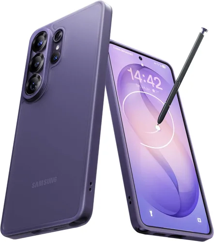 Miniatura 9 de CASEKOO Funda violeta para Samsung Galaxy S26 Ultra de 6.9 pulgadas, protector de cámara, protección de grado militar de 16 pies, antihuellas