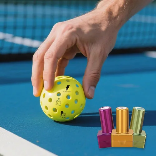 Miniatura 2 de Sello de Pelota de Pickleball Personalizado con Tu Logo Texto Marcador de Pickleball Reutilizable Perfecto para Marcar Tus Pelotas de Pickleball