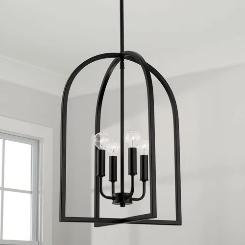 Miniatura 4 de HomePlace Lighting 548841MB Lawson - Lámpara moderna minimalista de mediados de siglo para vestíbulo, 4 luces, 240 vatios en total, 21 pulgadas