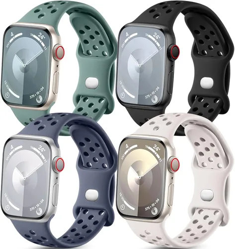 Getino Compatible con Apple Watch Band de 1.575 in 1.496 in 1.614 in 1.732 in 1.772 in 1.811 in 1.929 in 1.654 in para mujeres y hombres, iWatch SE