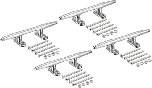 Miniatura 8 de uxcell Base abierta para tacos de barco, tacos de muelle de acero inoxidable, accesorios de amarre