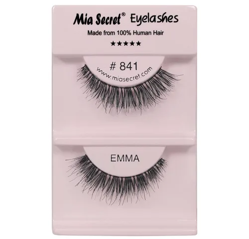 Miniatura 21 de Mia Secret Demi Wispies - Pestañas postizas de estilo natural, pestañas de tira fina, banda transparente invisible, pestañas de cabello humano