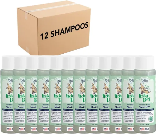 Miniatura 30 de Bobbi Panter Champú para perros para aliviar la picazón de árbol de té, lavanda y linaza, fórmula natural calmante para piel irritada e irritada