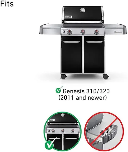 Miniatura 2 de Kit de encendido 1836-13 7628 para parrillas de gas Weber Genesis 310, Genesis 320 con control montado en la parte delantera (2011 - más nuevo), kit