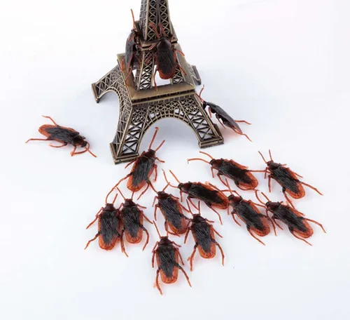 Miniatura 4 de Cooplay 30 piezas de broma falsos de cucaracha cucaracha insectos, broma, broma, trucos aterradores para fiesta de Halloween, día de los inocentes