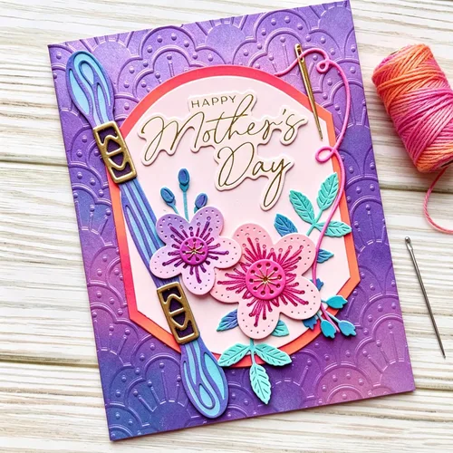 Miniatura 13 de Lapoo Troquel de corte de flores para álbumes de recortes, troqueles de corte de metal duradero para álbumes de recortes, álbum de fotos, tarjeta