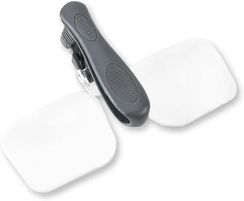 Miniatura 5 de Carson VisorMag óptico 1.75x Potencia (+3.00 dioptrías) Lente de aumento con clip para sombreros VM-10 Práctico aumento manos libres: lupa manos