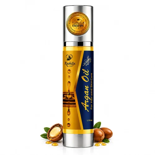 Kachita Spell Aceite de argán marroquí para cabello y piel de grado premium 100% puro hidratante para cabello seco