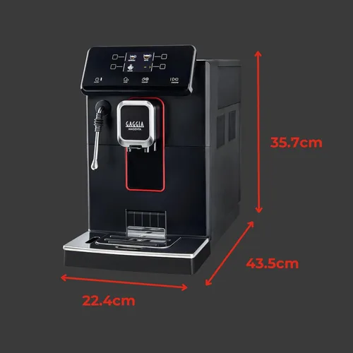 Miniatura 9 de Gaggia Magenta Plus Máquina de café espresso superautomática, 60 onzas, color negro