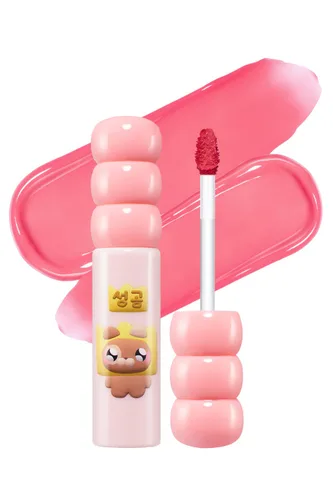 Miniatura 20 de COLORGRAM FRUITY GLASS GLOSS 01 GRAPE BLACK Brillo labial brillante no pegajoso con brillo similar al vidrio Lápiz labial hidratante de larga