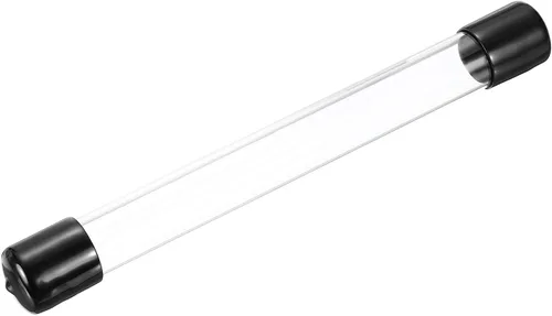 Miniatura 28 de MECCANIXITY Tubo de Almacenamiento Transparente 23x25mm Pequeño Tubo de Plástico Redondo con Tapas Botella Contenedor Rígido 300mm/12 Pulgadas