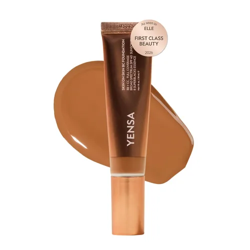 Miniatura 18 de YENSA BC Foundation - Base de cobertura completa, crema CC y BB en uno con SPF 40, enriquecida con ácido hialurónico y péptidos para hidratar