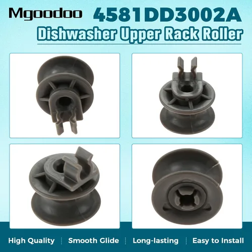 Miniatura 3 de Paquete de 8 rodillos de rejilla superior para lavavajillas 4581DD3002A, ruedas de rejilla superior y montaje de eje de repuesto para lavavajillas