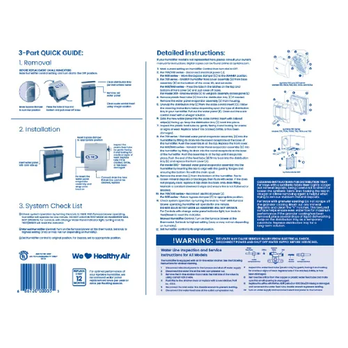 Miniatura 8 de AprilAire 35 - Repuesto para el filtro del panel de agua del humidificador para toda la casa AprilAire modelos 300, 350, 360, 560, 560A, 568, 600