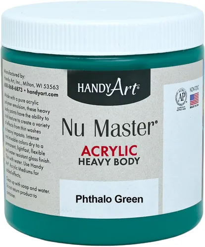 Miniatura 11 de Handy Art Nu Master - Pintura acrílica de cuerpo pesado, 16 onzas, color blanco titanio Titanio Blanco
