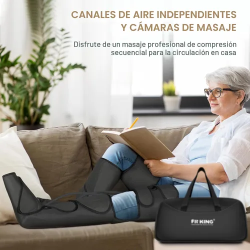 Miniatura 3 de FIT KING- Masajeador de pies y piernas para circulación y relajación con controlador manual. Tres modos, tres intensidades FT-012A
