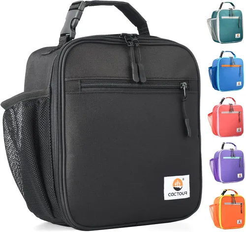 Miniatura 20 de CaCTOUR Lonchera para Niños, 2 Paquetes Bolsa de Almuerzo Aislada para Niñas y Niños, Bolsa Suave Mini Enfriador Regreso a la Escuela Bolsa