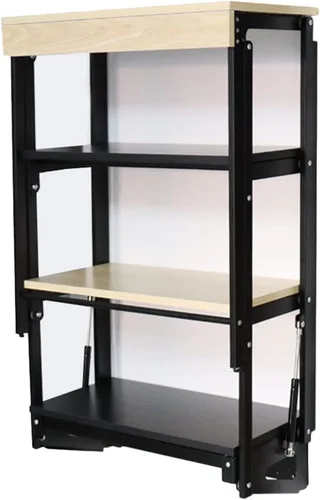 Escritorio de pared multifuncional plegable para computadora portátil, estación de trabajo de escritura con compartimentos de almacenamiento, ahorro