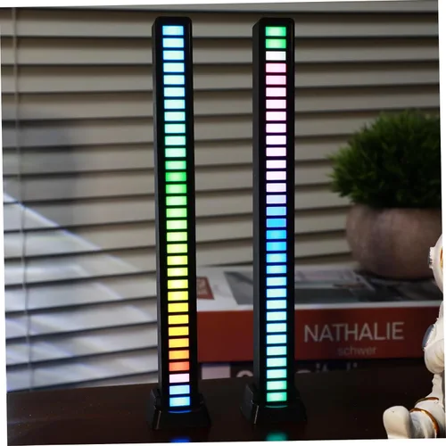 Miniatura 3 de DOITOOL 2 unids lámpara de sonido reactiva luces ambientales barras Led s RGB barras TV ambiente ing tiras tiras RGB s acrílico control de voz