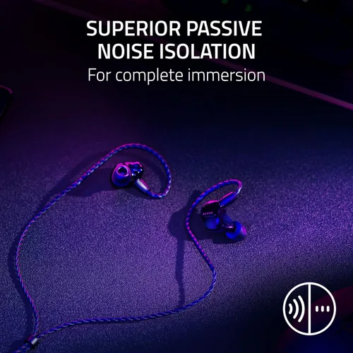 Miniatura 5 de Razer Moray - Monitor intrauditivo para transmisión durante todo el día: audio claro y de rango completo, ajuste cómodo, diseño de perfil bajo