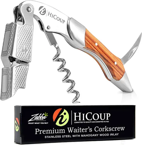 Miniatura 19 de Sacacorchos para camareros De HiCoup. Premium, todo-en-uno sacacorchos, abre botellas y cortador de lámina, Fine Ying Yang