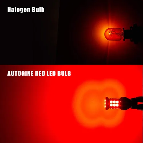 Miniatura 4 de AUTOGINE Bombillas LED Canbus 921 912 906 904 902 W16W T15 de 1300 lúmenes, color rojo brillante 3030 24-SMD, sin errores para luces de freno