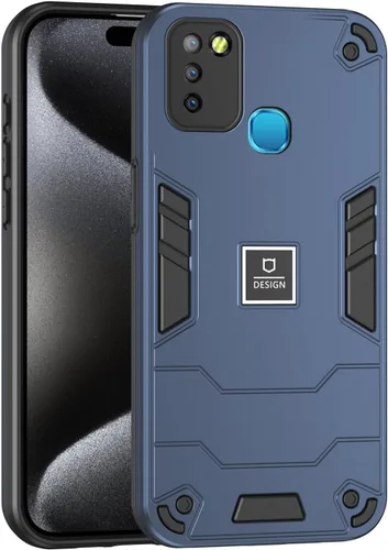 Miniatura 299 de Funda compatible con Huawei Y9 Prime (2019), compatible con Huawei Y9 Prime (2019) 4G STK-L21 2 en 1 [PC duro + TPU], funda de teléfono azul