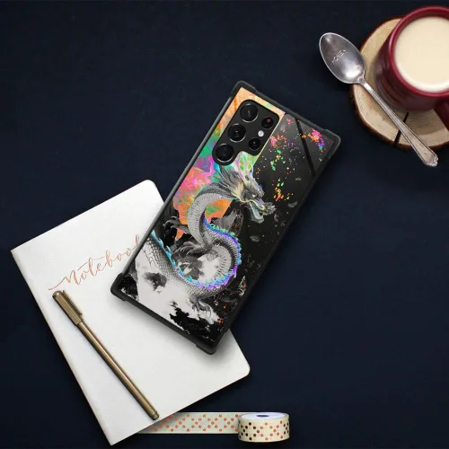 Miniatura 60 de CARLOCA Funda compatible con Samsung Galaxy S22 Ultra, diseño gráfico de Star Howling Wolfs Samsung Galaxy S22 Ultra, diseño gráfico, a prueba