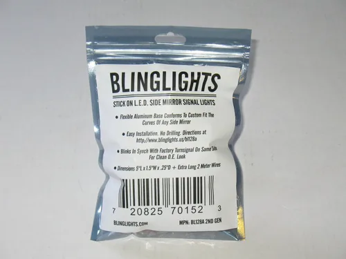 Miniatura 4 de BlingLights Add-On - Juego de 2 luces LED ámbar para retrovisor, color ámbar