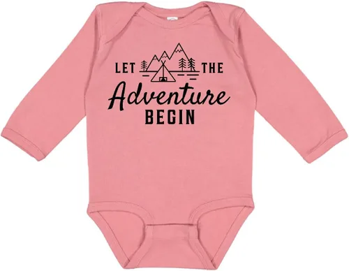 Miniatura 9 de inktastic Let the Adventure Begin with Camping Tent and Long Sleeve Creeper