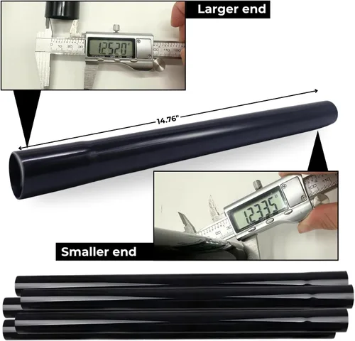 Miniatura 2 de Paquete de 5 varillas de extensión de aspiradora de 1.25 pulgadas más adaptador de manguera de aspiradora de 1-3/8'' a 1-1/4'' - Tubos de extensión