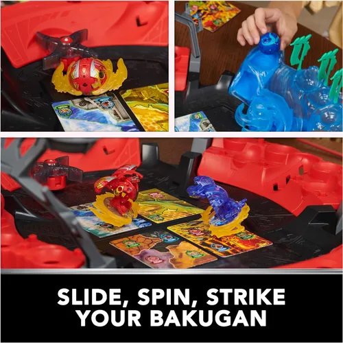 Miniatura 4 de Bakugan Arena de batalla con Dragonoide exclusivo de ataque especial, figura de acción giratoria personalizable y set de juego, juguetes para niños