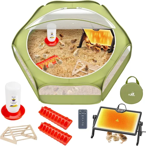 Miniatura 22 de Pawaboo Corralito para Animales Pequeños, Carpa de Jaula Impermeable para Mascotas Pequeñas con Cubierta con Cremallera, Cerca Portátil para Patio