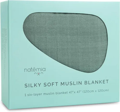 Miniatura 13 de Natemia Manta de muselina para bebé, ultra suave, transpirable, para niñas y niños, esenciales para recién nacidos, funda multiusos para cochecito