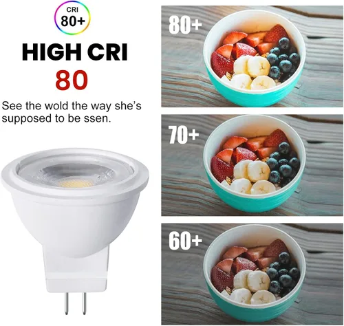 Miniatura 4 de Lustaled Bombilla LED MR11 GU4.0 de 12 V 3 W G4/GU4/GZ4 con base bi-pin LED Spot Light Low Voltage MR11 bombillas de paisaje 25W equivalente a