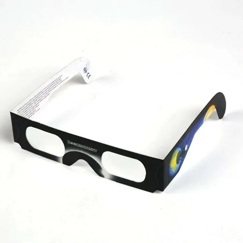 Miniatura 4 de Bookishbunny 5 pares de gafas de papel de los espectadores del eclipse solar que ven el sol ISO certificaron 5pk, Varios
