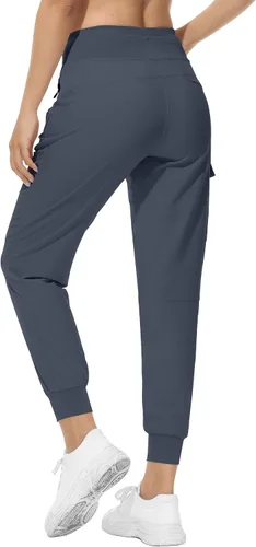 Miniatura 9 de RlaGed - Pantalones tipo cargo de senderismo para mujer, pantalones deportivos ligeros, de secado rápido, resistentes al agua, para pesca y al aire