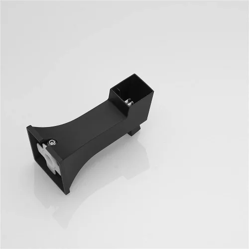 Miniatura 6 de Grifo de bañera, boquilla de ducha, sistema de ducha, pieza de repuesto para baño, extra larga, boquilla de salida de agua, desviador cuadrado Negro