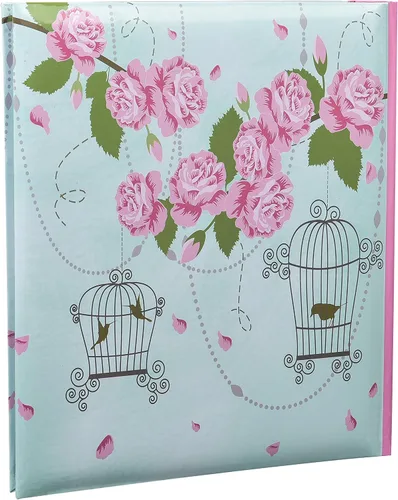 Miniatura 7 de Arpan Álbum de fotos grande de 5 x 7 pulgadas para 200 unidades, regalo ideal x 1 (estilo vintage de jaula rosa Shabby Chic)